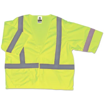 GloWear 8310HL Type R Class 3 Economy Mesh Vest, Lime, 2XL/3XL