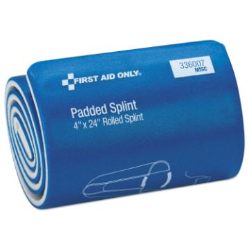 Padded Splint, 4" x 24", Blue/White