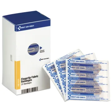 Refill f/SmartCompliance Gen Business Cabinet, Fingertip Fabric Bandages, 20/Bx