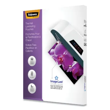 ImageLast Laminating Pouches with UV Protection, 3 mil, 9" x 11.5", Clear, 50/Pack