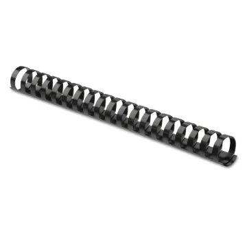 Plastic Comb Bindings, 3/4" Diameter, 150 Sheet Capacity, Black, 100 Combs/Pack