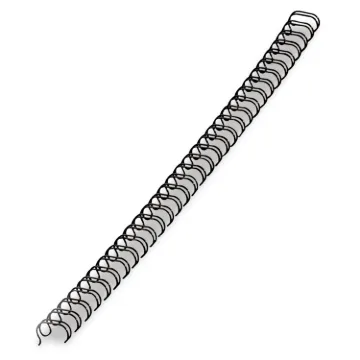 Wire Bindings, 5/16" Diameter, 50 Sheet Capacity, Black, 25/Pack