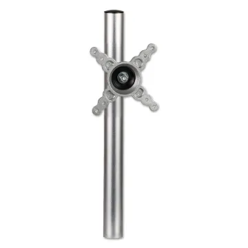 Lotus Single Monitor Arm Kit, For 26" Monitors, 180 Degree Rotation, 180 Degree Pan, Silver, Support