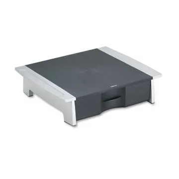 Office Suites Printer/Machine Stand, 21 1/4 x 18 1/16 x 5 1/4, Black/Silver