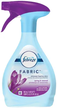 FABRIC Refresher/Odor Eliminator, Spring and Renewal, 27 oz Spray Bottle, 4/Carton
