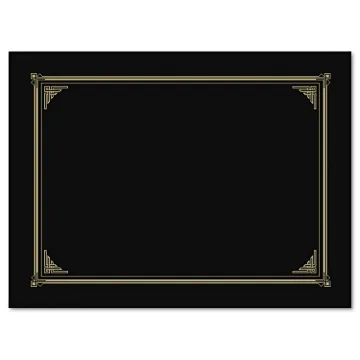 Certificate/Document Cover, 12 1/2 x 9 3/4, Metallic Gray, 6/Pack