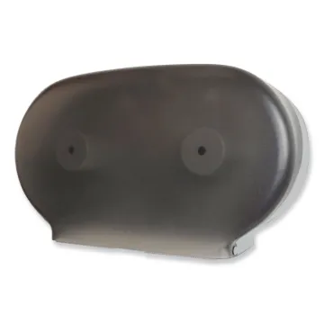 Twin Tissue Dispenser, 19.5" x 5.5" x 11.25", Transparent