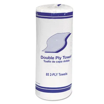 Kitchen Roll Towels, 2-Ply, 11", White, 85/Roll, 30 Rolls/Carton