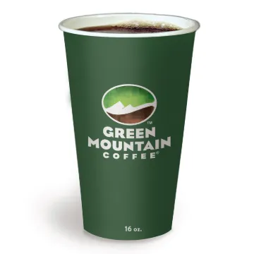 Eco-Friendly Paper Hot Cups, 16oz, Green Mountain Design, Multi, 1000/Carton