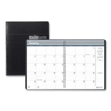 14-Month Recycled Ruled Monthly Planner, 11 x 8.5, Black Cover, 14-Month (Dec to Jan): 2021 to 2023