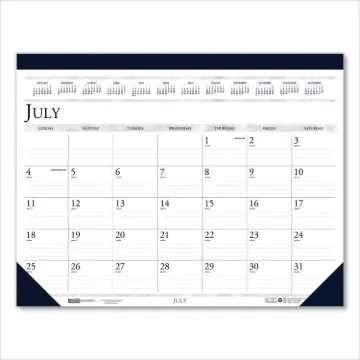 100% Recycled Academic Desk Pad Calendar, 14-Month, 22 x 17, 2020-2021
