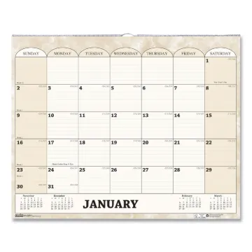 Recycled Monthly Horizontal Wall Calendar, 14.88 x 12, 2021