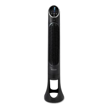 QuietSet 8-Speed Whole-Room Tower Fan, 10W x 40H, Black
