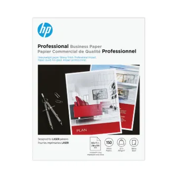 Professional Business Paper, 52 lb, 8.5 x 11, Glossy White, 150/Pack