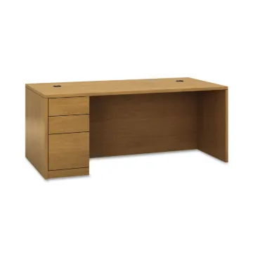 10500 Series "L" Workstation Left Pedestal Desk with Full-Height Pedestal, 72" x 36" x 29.5", Harves