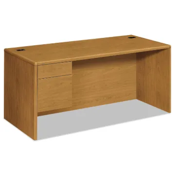 10700 Series "L" Workstation Desk with Three-Quarter Height Pedestal on Left, 66" x 30" x 29.5", Har