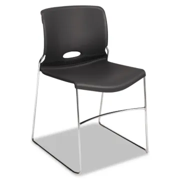 Olson Stacker High Density Chair, Lava Seat/Lava Back, Chrome Base, 4/Carton