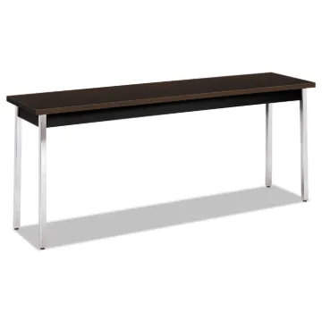 Utility Table, Rectangular, 72w x 18d x 29h, Mocha/Black