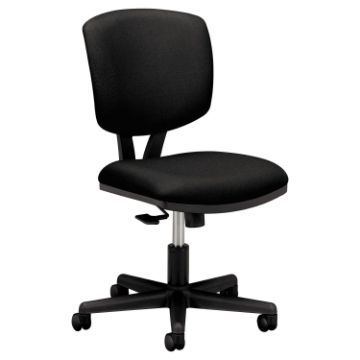 Volt Series Task Chair with Synchro-Tilt, Supports up to 250 lbs., Black Seat/Black Back, Black Base