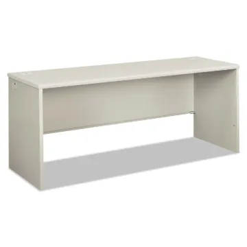 38000 Series Desk Shell, 72" x 24" x 30", Light Gray/Silver