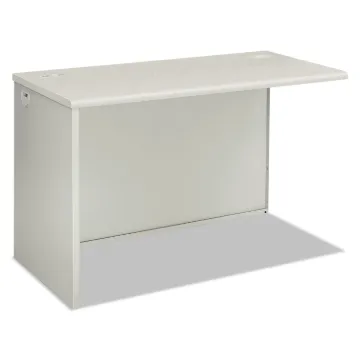 38000 Series Return Shell, 31.75w x 53.19d x 3.75h, Silver Mesh/Light Gray,Left