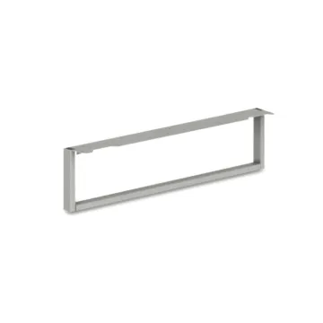Voi O-Leg Support for Low Credenza, 30" x 7", Platinum Metallic