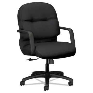 Pillow-Soft 2090 Series Managerial Mid-Back Swivel/Tilt Chair, Supports Up to 300 lb, 17" to 21" Sea