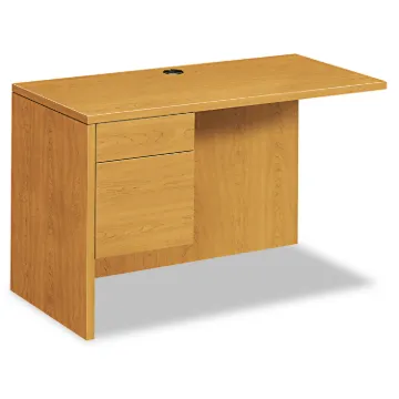 10500 Series L Workstation Return, 3/4 Height Left Ped, 48w x 24d, Harvest