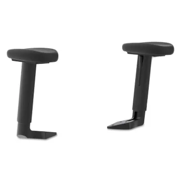 ValuTask Height-Adjustable Arm Kit, Steel, 4w x 10.25d x 11.88h, Black