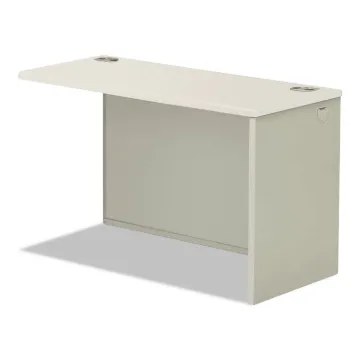 38000 Series Return Shell, 33.75w x 65d x 4.19h, Silver Mesh/Light Gray, Right