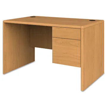 10700 Series Single Pedestal Desk with Three-Quarter Height Right Pedestal, 48" x 30" x 29.5", Harve