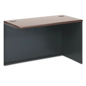 38000 Series Return Shell, Right, 48w x 24d x 29-1/2h, Mahogany/Charcoal