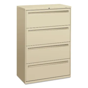 700 Series Four-Drawer Lateral File, 36w x 18d x 52.5h, Putty