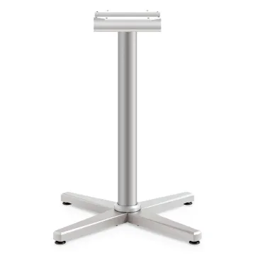 Arrange X-Leg Base for 30-36" Tops, 25.59w x 27.88h, Silver