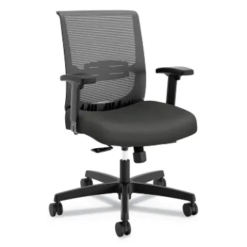 Convergence Mid-Back Task Chair with Syncho-Tilt Control/Seat Slide, Supports up to 275 lbs, Iron Or