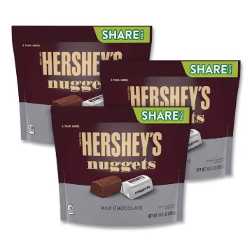 Nuggets Share Pack, Milk Chocolate, 10.2 oz Bag, 3/Pack, Free Delivery in 1-4 Business Days