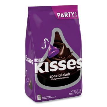 KISSES Special Dark Chocolate Candy, Party Pack, 32.1 oz Bag, Delivered in 1-4 Business Days