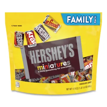 Miniatures Variety Family Pack, Assorted Chocolates, 17.6 oz Bag, Free Delivery in 1-4 Business Days