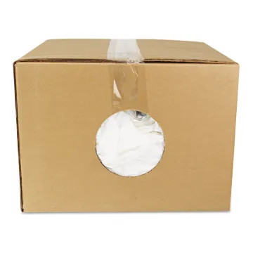 New Bleached White T-Shirt Rags, 25 Pounds/Bag