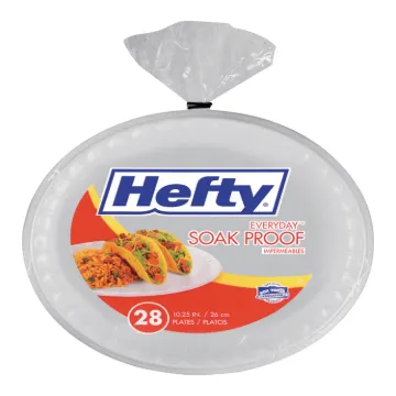 Soak Proof Tableware, Foam Plates, 10 1/4" dia, White, 28/PK, 10 PK/CT