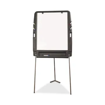 Ingenuity Portable Flipchart Easel with Dry Erase Surface, Resin Surface Frame, 35 x 30 x 73, Charco