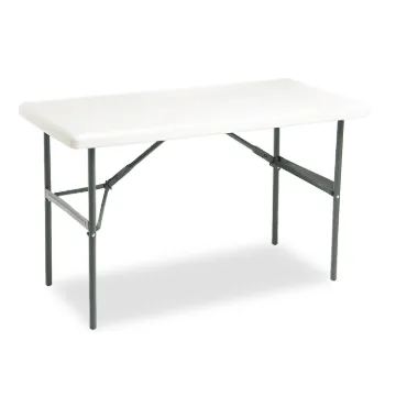 IndestrucTables Too 1200 Series Folding Table, 48w x 24d x 29h, Platinum