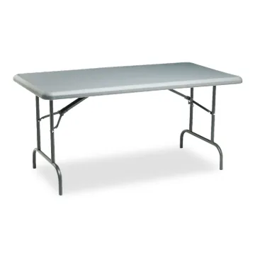 IndestrucTables Too 1200 Series Folding Table, 60w x 30d x 29h, Charcoal