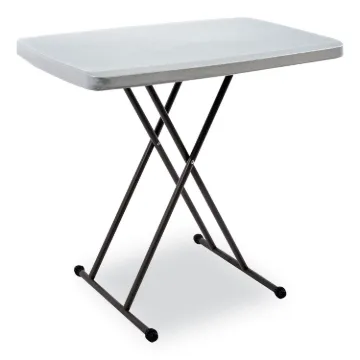 IndestrucTables Too 1200 Series Resin Personal Folding Table, 30 x 20, Charcoal