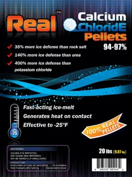 Real Calcium Chloride Pellets 94% 20 lb Bag 'B'