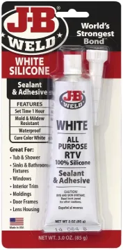 J-B Weld 31312 White All-Purpose Rtv Silicone Sealant And Adhesive - 3 Oz