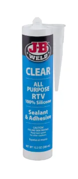 J-B Weld 31910 Clear All-Purpose Rtv Silicone Sealant And Adhesive - 10.3 Oz