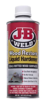J-B Weld 40001 Wood Restore Liquid Hardener - 16 Oz, 6/Pack