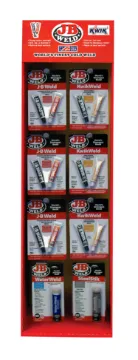 J-B Weld 8148-D Floor Display (Consists Of 18 Units Of 8265-S & 8276 And 6 Units 8277 & 8267-S)