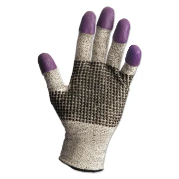 G60 Purple Nitrile Gloves, 250mm Length, XL/Size 10, Black/White, 12 Pair/Carton